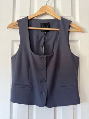 Dynamite Women's Button-Front Tailored Vest